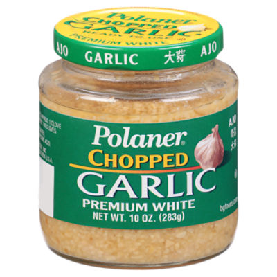 Polaner Premium White Chopped Garlic, 10 oz