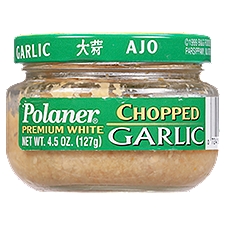 Polaner Premium White Chopped Garlic, 4.5 oz