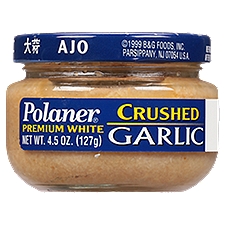 Polaner Premium White Crushed , Garlic, 4.5 Ounce