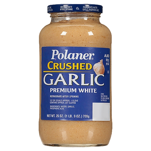 Polaner Crushed Garlic, 25 oz