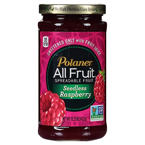 Polaner All Fruit Seedless Raspberry Spreadable Fruit, 15.25 oz