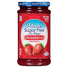 Polaner Sugar Free with Fiber Strawberry Preserves, 13.5 oz