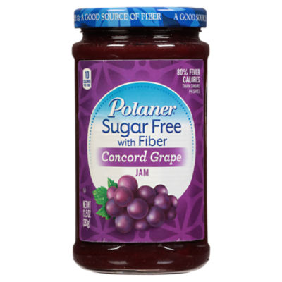 Polaner Sugar Free Concord Grape Jam with Fiber 13.5 oz