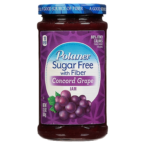 Polaner Sugar Free Concord Grape Jam with Fiber 13.5 oz