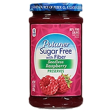 Polaner Sugar Free Seedless Raspberry with Fiber 13.5 oz, 13.5 Ounce