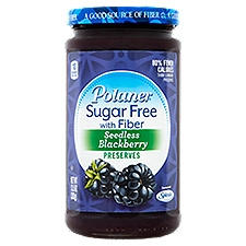 Polaner Sugar Free with Fiber Seedless Blackberry Preserves, 13.5 oz