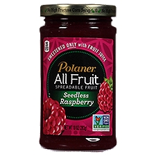 Polaner All Fruit Seedless Raspberry, Spreadable Fruit, 10 Ounce