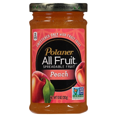 Polaner All Fruit Peach Spreadable Fruit, 10 oz