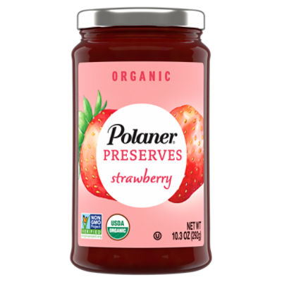 Polaner Organic Strawberry Preserves, 10.3 oz