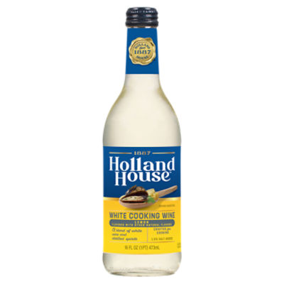 Holland House White Cooking Wine with Lemon, 16 fl oz