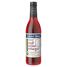 Holland House Organic Garlic Red Wine, Vinegar, 12.7 Fluid ounce