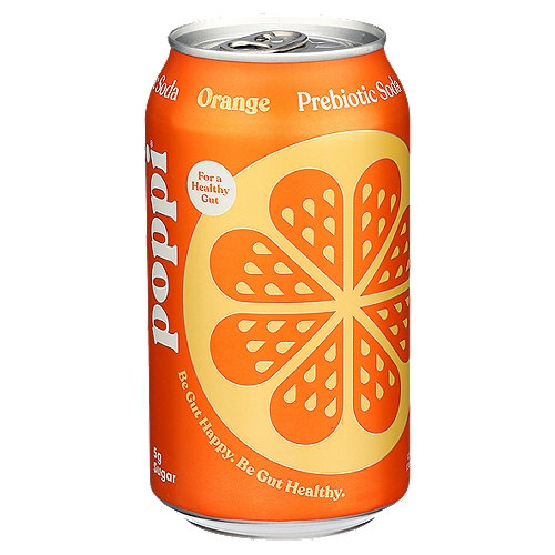 Poppi Orange Prebiotic Soda, 12 fl oz
Pop, Cultured.™
Facts... No one want a basic drink. So make every hour happy with this bubbly, better for you prebiotic soda that keeps your gut happy and gives your bod a boost.
Downright delicious with 5g sugar or less, these bubbles with benefits will be your new BFF.