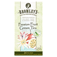 Bromley's Tea Bags, Passion Fruit Green, 24 Each