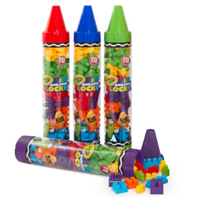 Kids@Work Crayola Building Blocks, 70 pcs.