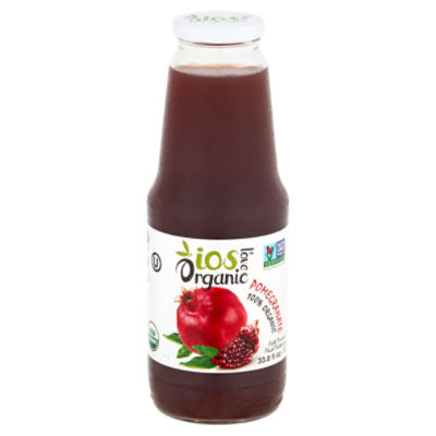 IOS Love Organic 100% Organic Pomegranate Juice, 33.8 fl oz
