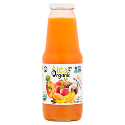 IOS Love Organic 100% Organic Tropical Fruit & Vegetable Juice, 33.8 fl oz