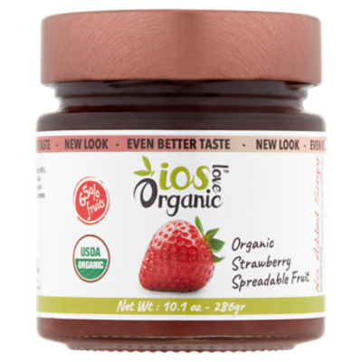 IOS Love Organic Strawberry Spreadable Fruit, 10.1 oz