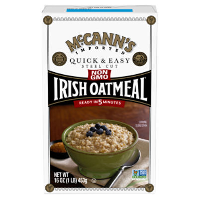 McCann's Quick & Easy Steel Cut Irish Oatmeal, 16 oz ShopRite