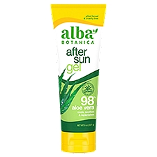 Alba Botanica 98% Aloe Vera, After Sun Gel, 8 Ounce