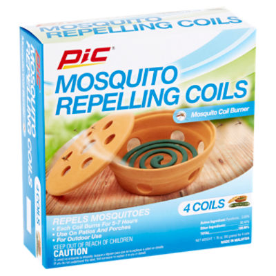 Pic Mosquito Repelling Coil Burner, 4 count, 1.76 oz