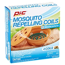Pic Mosquito Repelling Coil Burner, 4 count, 1.76 oz