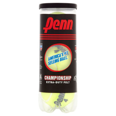 Penn Championship Extra-Duty Felt Tennis Balls, 3 count