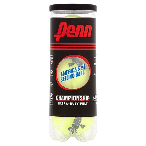 Penn Championship Extra-Duty Felt Tennis Balls, 3 count
