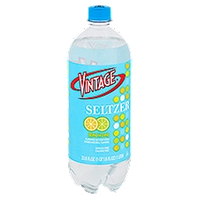 Vintage Seltzer Water - Lemon Lime, 33.8 Fluid ounce