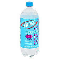 Vintage Seltzer - Raspberry Flavored, 33.8 Fluid ounce