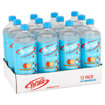 Vintage Mandarin Orange Seltzer, 1 liter, 12 count