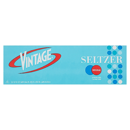 Vintage Original Seltzer, 12 fl oz, 12 count