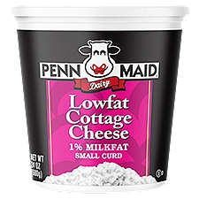 Penn Maid Low Fat, Cottage Cheese, 24 Ounce