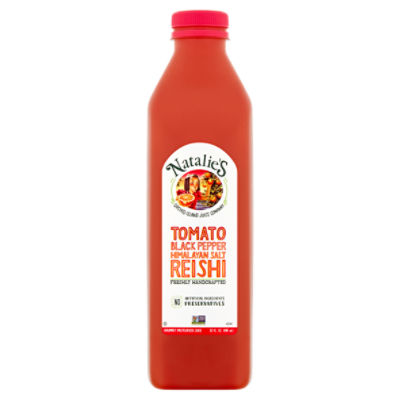 Natalie's Tomato Black Pepper Himalayan Salt Reishi Gourmet Pasteurized Juice, 32 fl oz