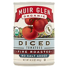 Muir Glen Organic No Salt Added Fire Roasted Diced Tomatoes, 14.5 oz