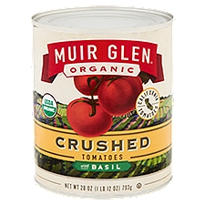 Muir Glen Organic Crushed with Basil, Tomatoes, 28 Ounce