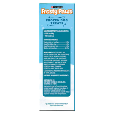 Frosty paws outlet dog treats