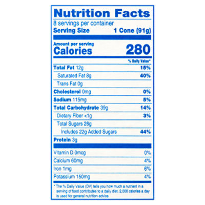 Oreo Chocolatey Cones Filled with Oreo Frozen Dairy Dessert, 8 count, 36.8 fl oz