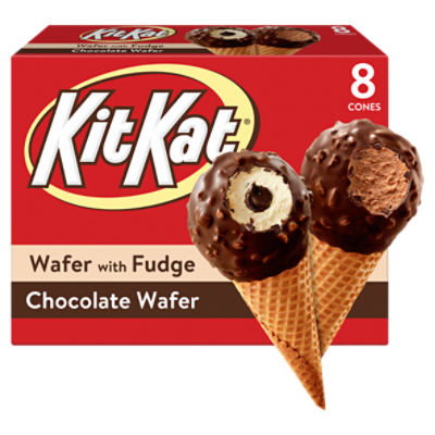 KitKat Frozen Dairy Dessert Cones, 8 count, 36.8 fl oz