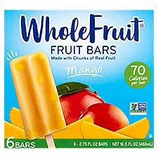 Whole Fruit Mango Fruit Bars, 2.75 fl oz, 6 count