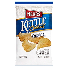 Herr's Kettle Cooked Original Potato Chips, 8.0 oz