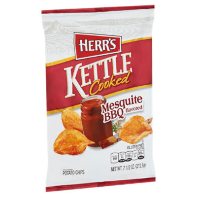 Herr's Kettle Cooked Mesquite BBQ Flavored, Potato Chips