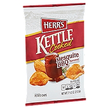 Herr Foods Inc. Mesquite BBQ Kettle Cooked Potato Chips, 7.5 Ounce