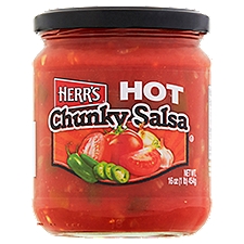 Herr's Hot Chunky Salsa, 16 oz