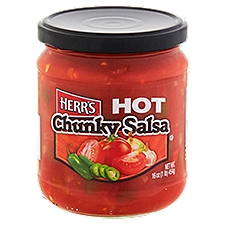 Herr's Foods Inc. Hot Chunky Salsa, 16 Ounce