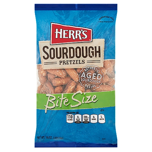 Herr's Bite Size Sourdough Pretzels, 16 oz