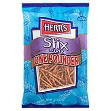 Herr's One Pounder Stix Pretzels, 16 oz, 16 Ounce