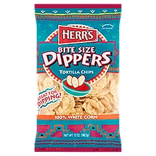 Herr's Bite Size Dippers, Tortilla Chips, 13.5 Ounce