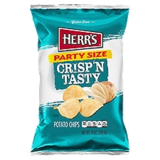 Herr's Crisp'n Tasty Potato Chips Party Size, 14 oz