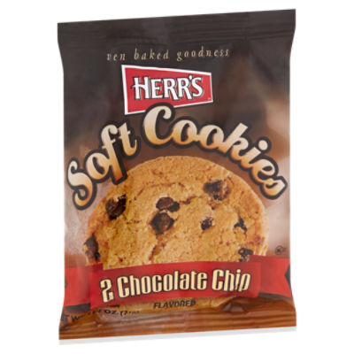 Herr's Chocolate Chip Flavored Soft Cookies, 2 count, 2 1/2 oz