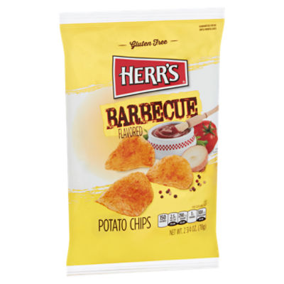 Herr's Barbecue Flavored Potato Chips, 2 3/4 oz, 2.75 Ounce